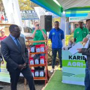 Chief Secretary, Hon. Dr. Moses Kusiluka, at our AGRI-CONNECT Booth in NaneNane – Mbeya